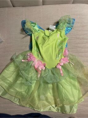 Disney Baby Tinkerbell Halloween Costume 12-18M Dress Detachable Wings Disguise